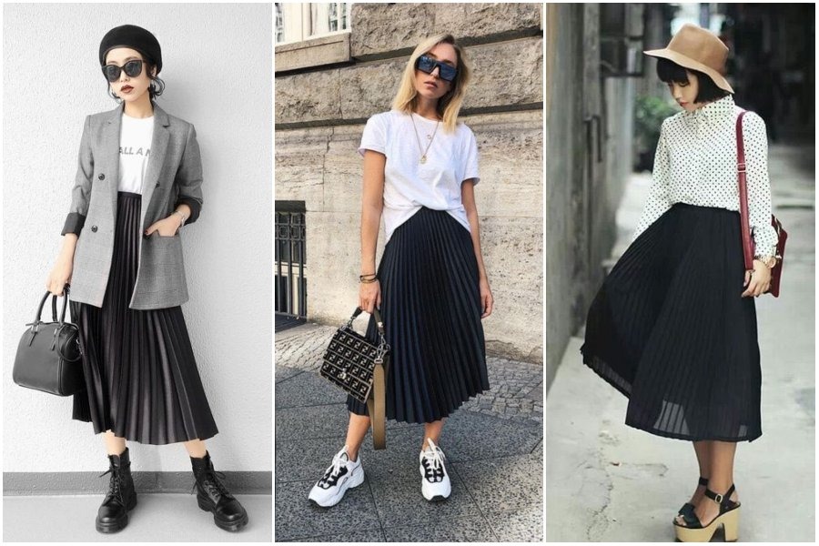 Ootd Rok Plisket Hitam Untuk Kondangan Siap Tampil