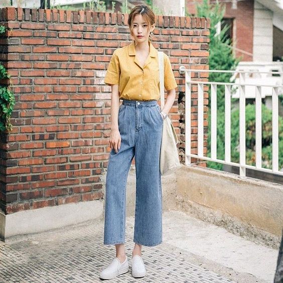 7 OOTD Celana Jeans High Waist Untuk Wanita Usia 35an