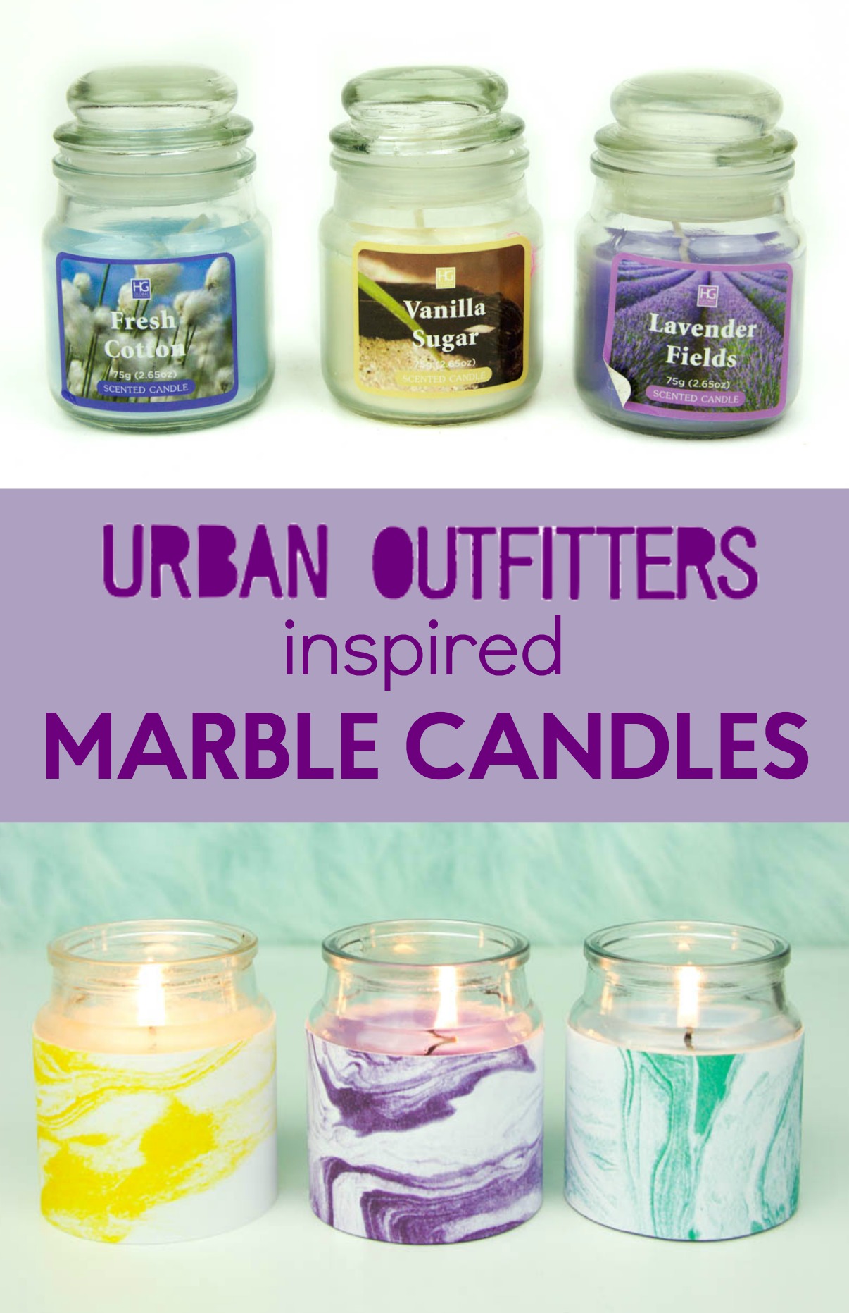 DIY Marble Candles Urban Outfitters Inspired A Little Craft In Your Day