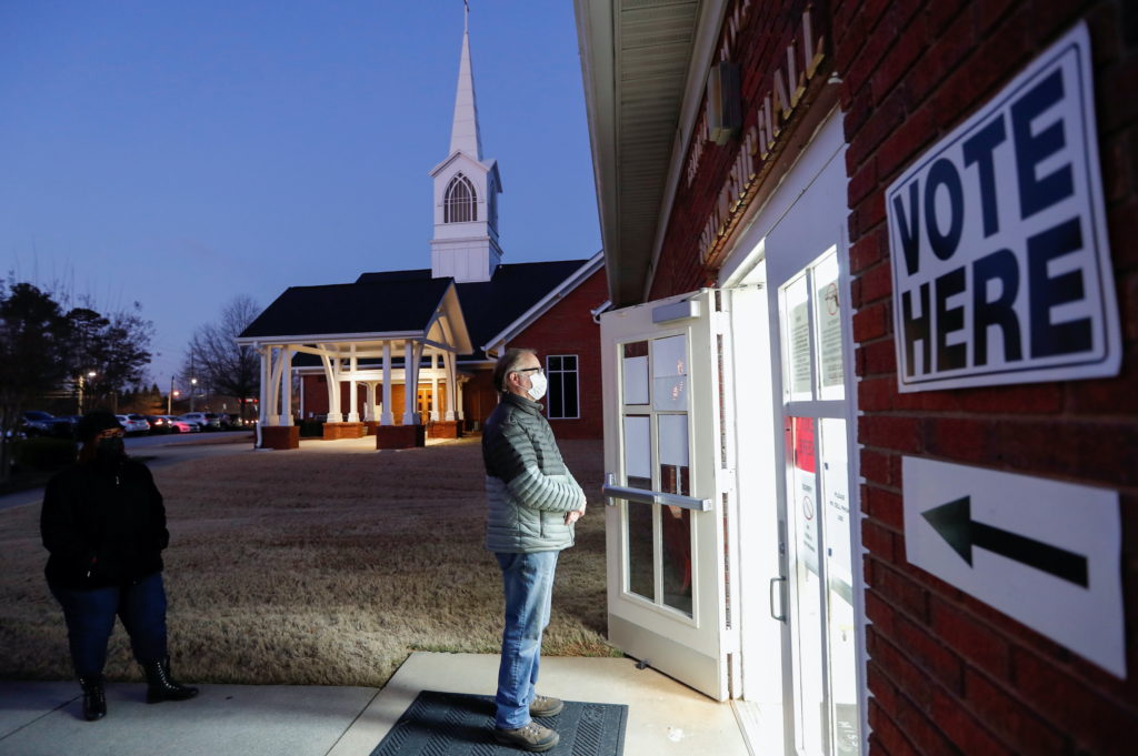 Polls close in runoff elections with control of the U.S