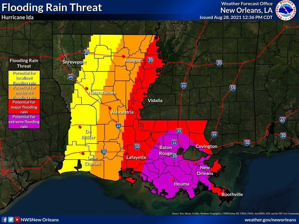 Hurricane Ida rapidly intensifies, taking aim on the Louisiana coast