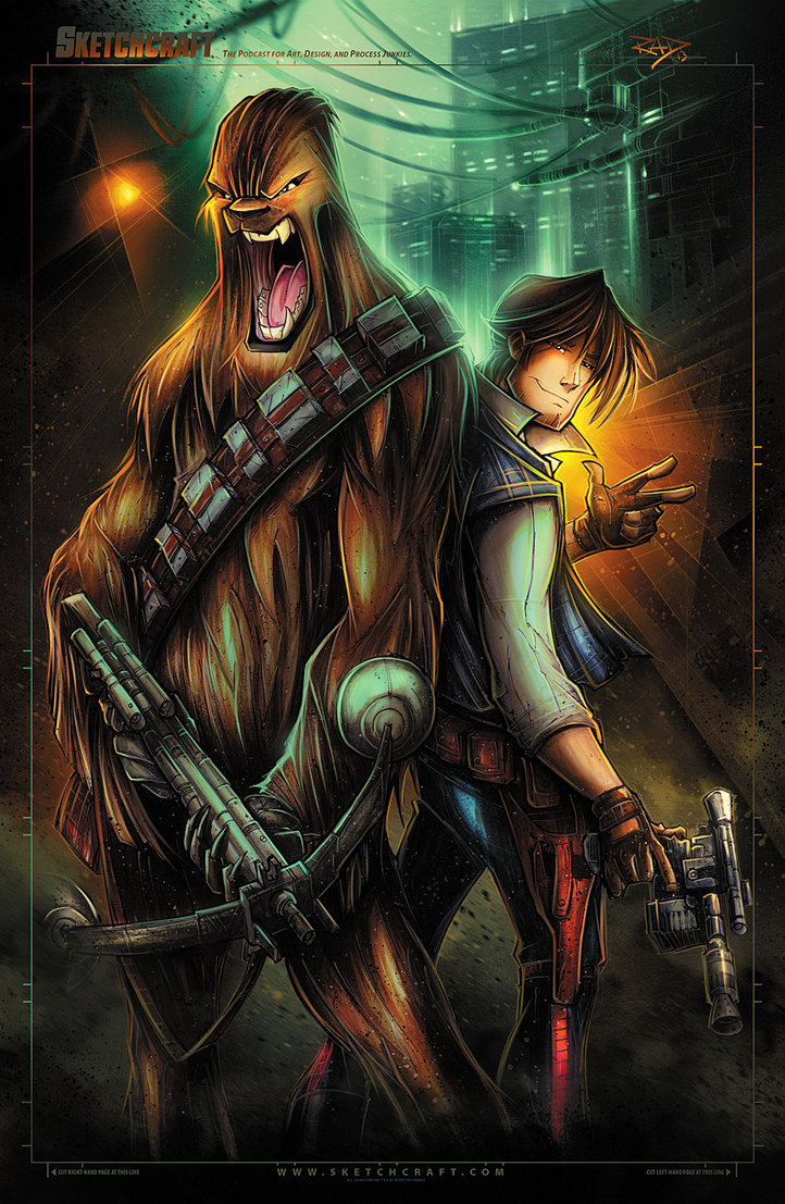 Slick, animeesq, Star Wars portraits