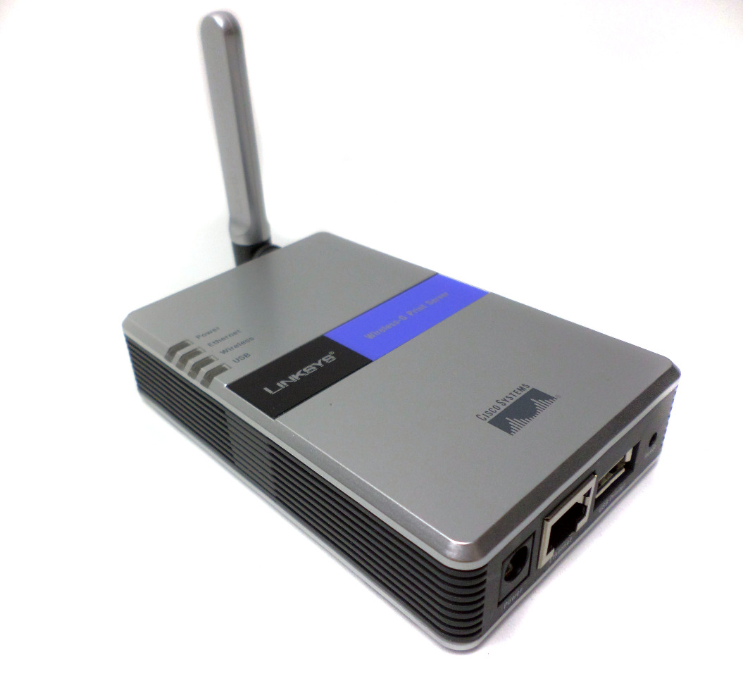 LINKSYS WirelessG PrintServer WPS54G Cisco System with Software