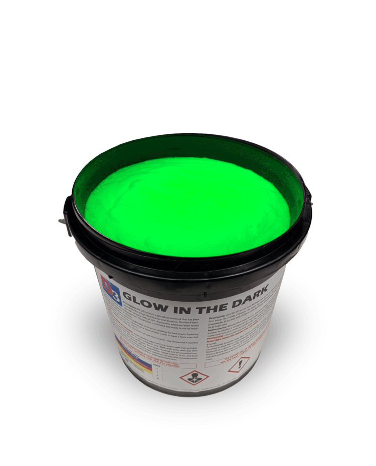 GLOW IN THE DARK YELLOW GREEN Screen Printing Supplies & Equipment