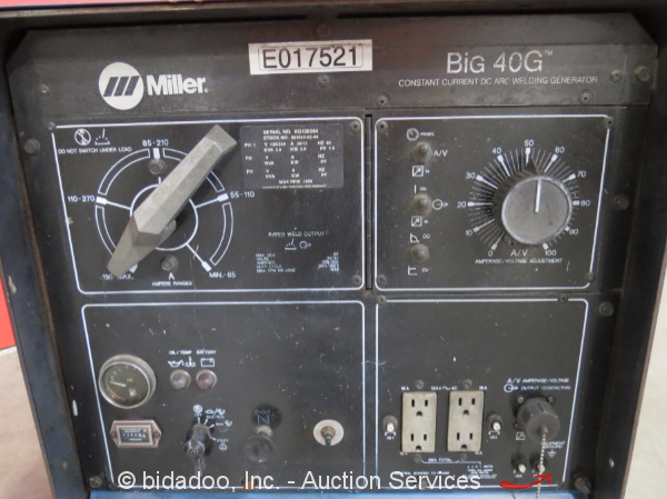 Miller Big 40G Skid Mounted Welder Generator Portable Welding