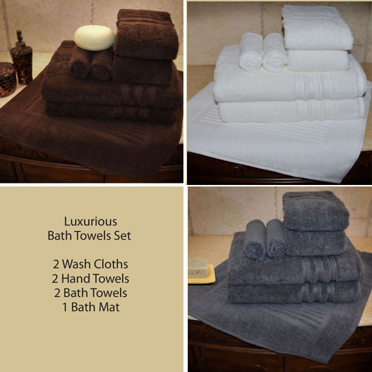 Discount Beach & Bath Towels, Bath Robes, and custom Egyptian cotton towel.