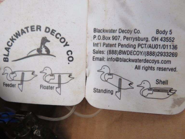 Two vintage Blackwater decoys AAA Auction and Realty
