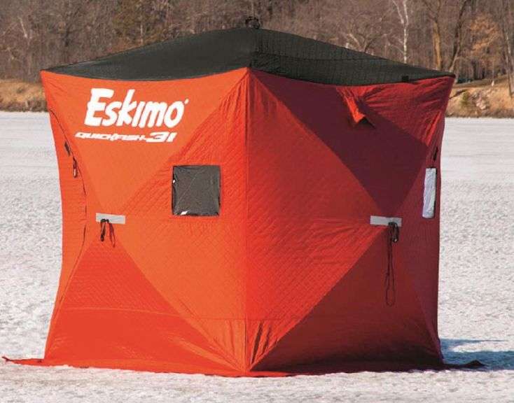 Jet Sled and Eskimo insulated ice shanty Lil Dusty Online Auctions