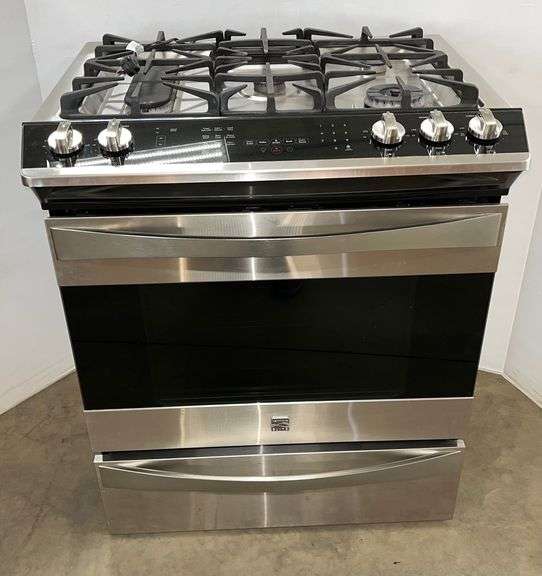 Kenmore Elite 30" slidein gas range, currently set up for LP, but the