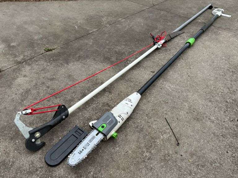 Portland Electric Pole Chainsaw and Wallace Pole Saw Pruner/Saw