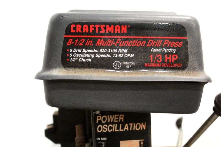 Craftsman 8½ in. Multi-Function Drill Press 1/3 HP 1/2" Chuck - Bunting