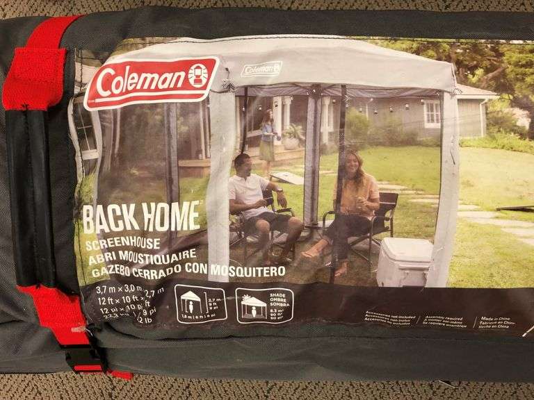 Coleman One Peak Back Home Screen House Prime Time Auctions, Inc.