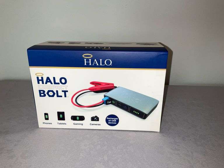 Halo Compact Bolt Jump Starter For All USB Devices (All Parts Complete