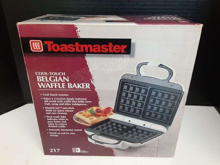Toastmaster Cool Touch Belgian Waffle Maker (217) Delaware Auction
