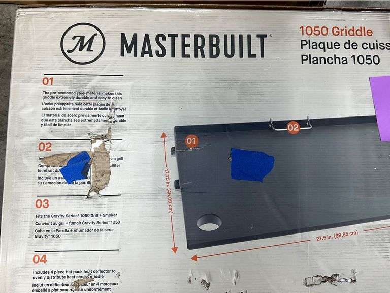 MASTERBUILT 1050 GRIDDLE IN BOX - Earl's Auction Company