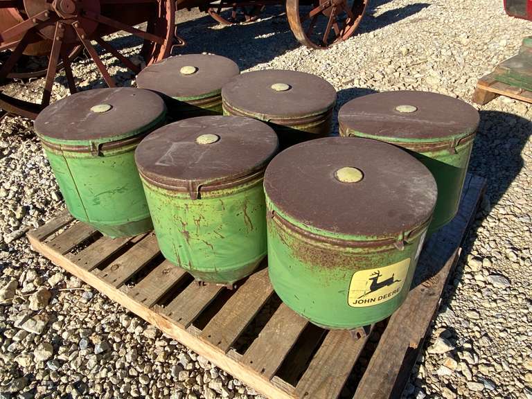(6) Antique Metal John Deere Planter Boxes Gavel Roads Online Auctions