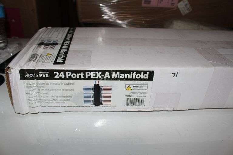 Apollo 24Port PEXA Manifold with 1/2 in. Brass Ball ValvesApollo 24