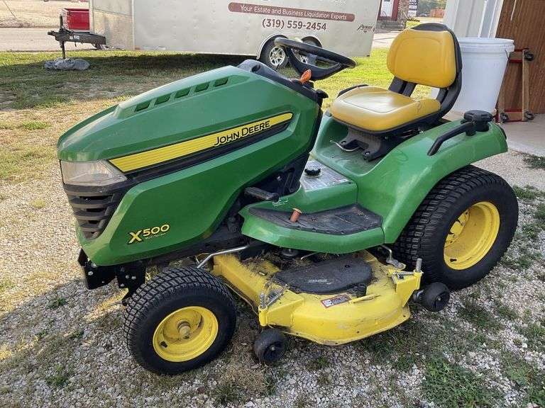 John Deere X500 multiterrain mower tractor Legacy Auction Company