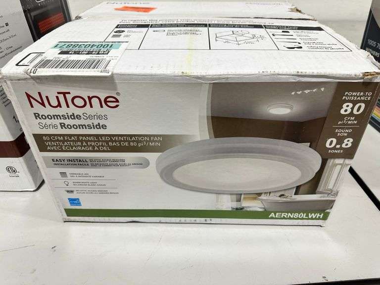 NuTone Roomside Series Bathroom Vent - Lambrecht Auction, Inc.