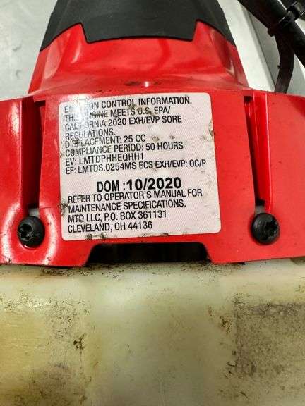 Craftsman WS2200 2 Cycle 25cc String Trimmer - Used - Lambrecht Auction