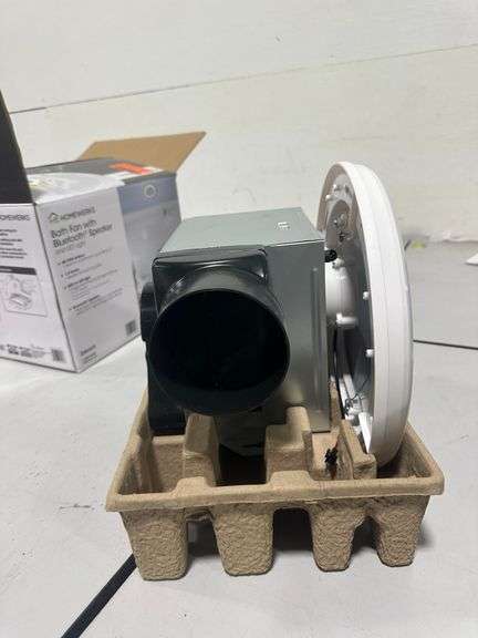 Homewerks Bath Fan With LED And Bluetooth Speaker - Lambrecht Auction, Inc.