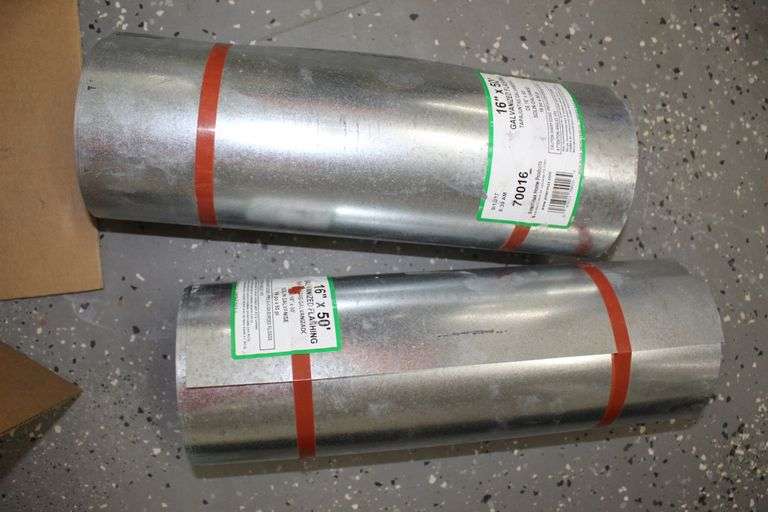 ASSORTED GALVANIZED FLASHING PRODUCTS - Lawler Auction Company