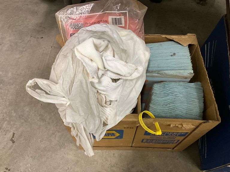 Box of Shop Rags HamiltonMaring Auction Group
