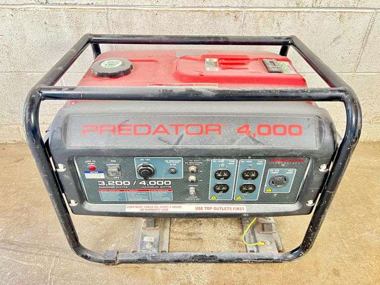 Predator 4000 Generator - Mantle Auctioneer