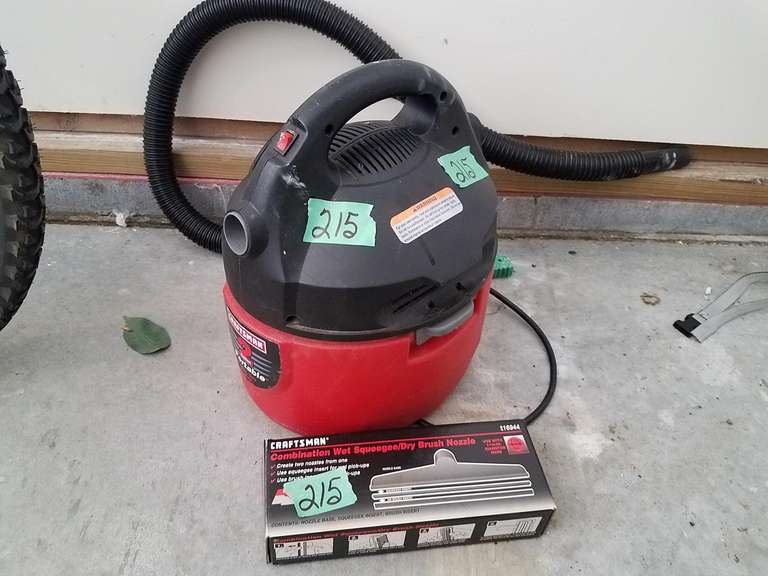 Craftsman 2 gallon shop vac with accessory - Adam Marshall Land