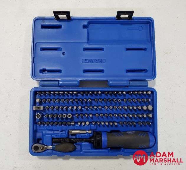 Cornwell Blue Power Ratcheting Screwdriver Bit Set Adam Marshall Land