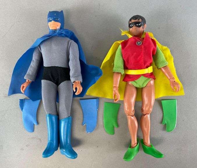Group of 2 1974 Mego Batman and Robin Action Figures Matthew Bullock