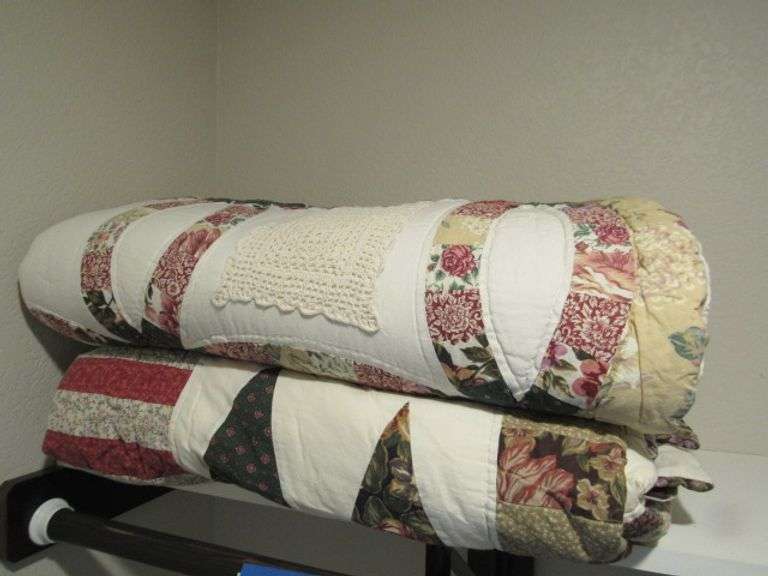 TWO COMFORTER / QUILTS FULL/QUEEN McPherson Auction & Realty