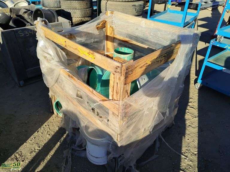 Crate Of Assorted PVC Pipe Fittings Michener Allen Auctioneering Ltd