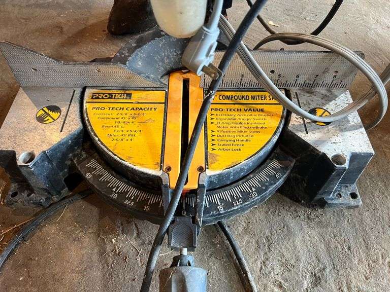 ProTech 10" Compound Miter Saw - Peterson Land & Auction LLC