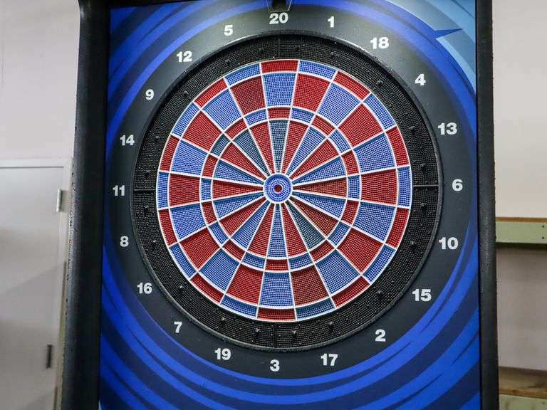 Shelti SCDAE311 Dart Board with Overhead Monitor Roller Auctions