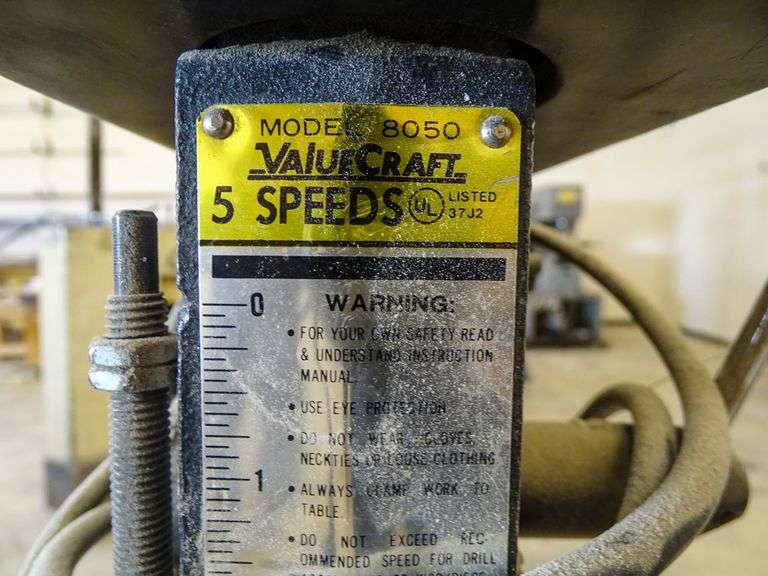 Value Craft 8050 Benchtop Drill PRess Roller Auctions
