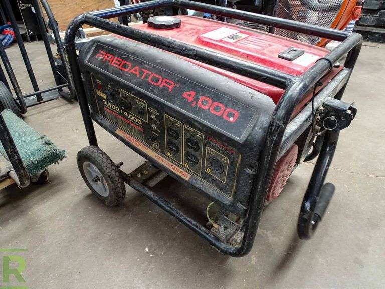 Predator 4,000 Portable Gas Generator - Roller Auctions