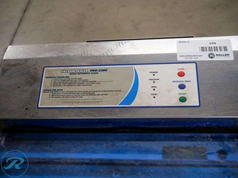 Weston Pro-2300 Vacuum Sealer - Roller Auctions