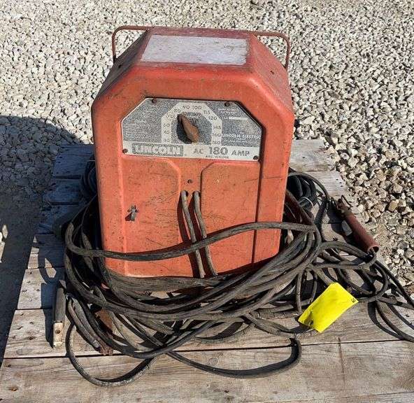 Lincoln AC 180 stick welder w/ leads Schneider Auctioneers LLC