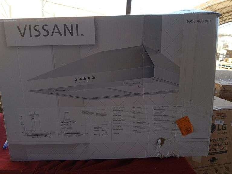 Vissani Wall Mount Range Hood Sierra Auction Management Inc