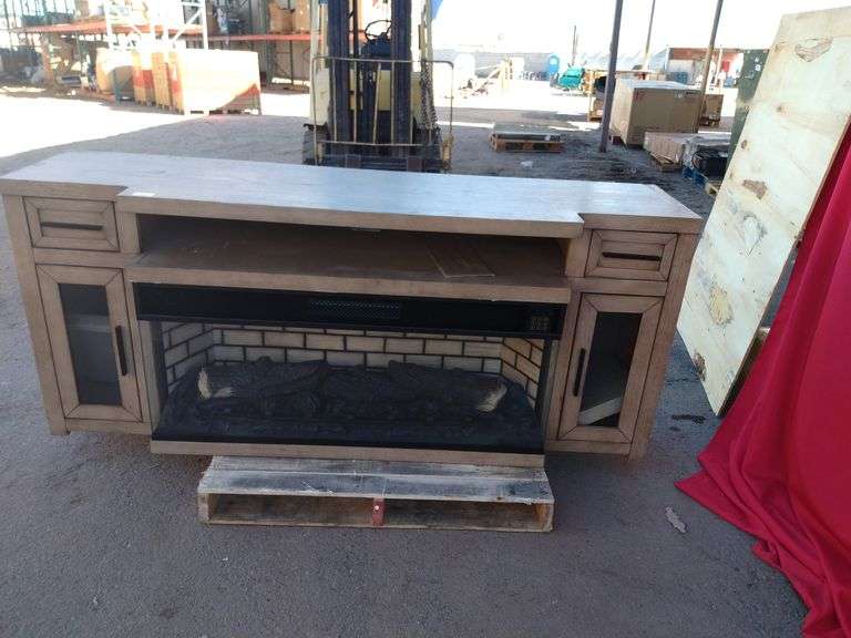 Electric Fireplace (Light Damaged) Sierra Auction Management Inc