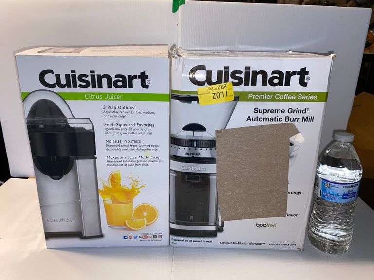 Cuisinart Citrus Juicer and Cuisinart Coffee Grinding Burr Mill. Trice Auctions