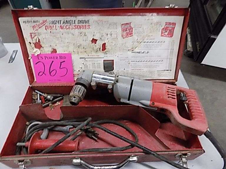 Milwaukee1/2" Right Angle Drill - US Power Bid