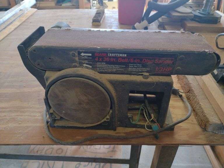 ProTech Chop Saw and Craftsman Benchtop Belt Sander - W. Yoder Auction