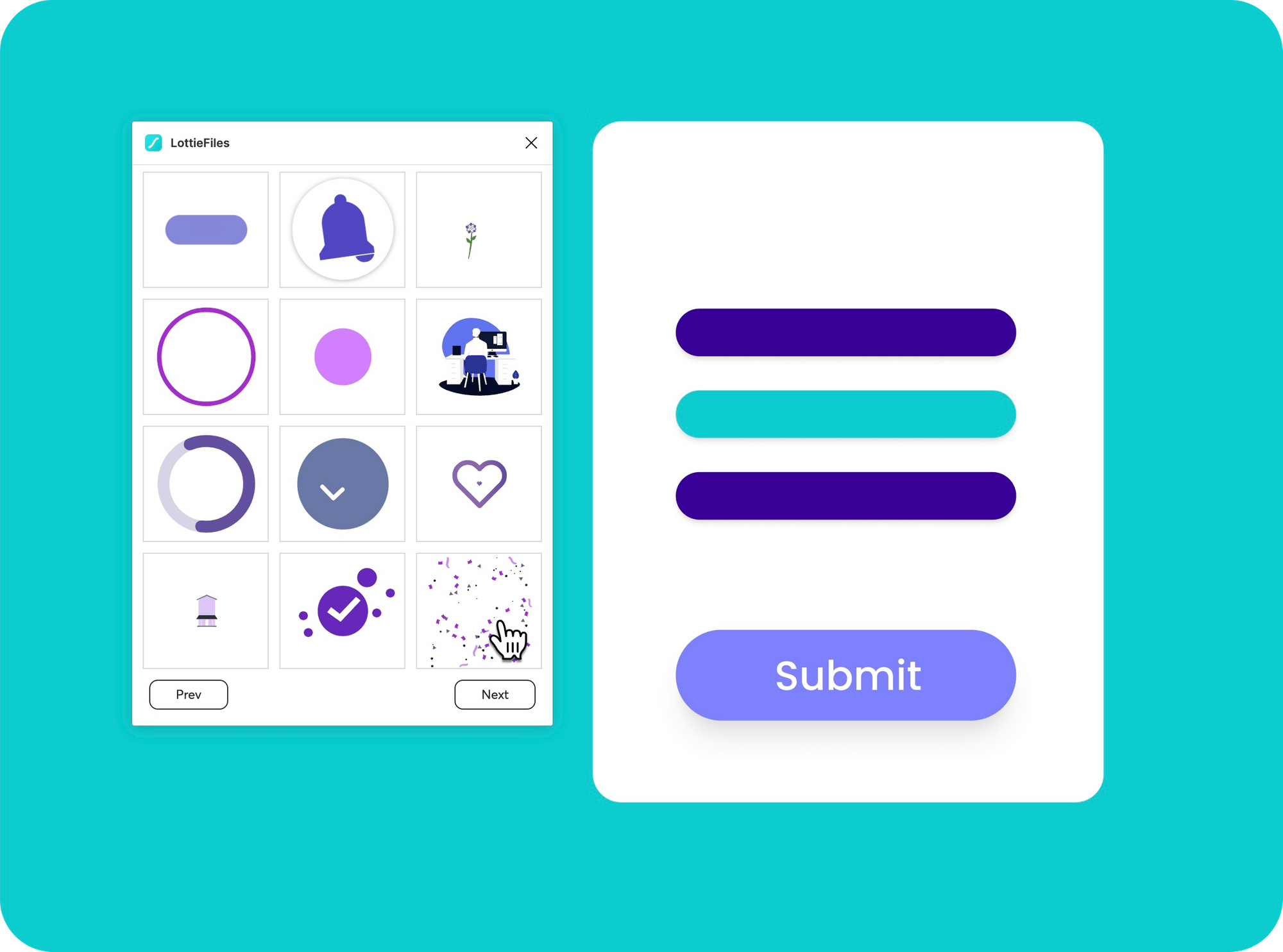 How to insert a single frame from a Lottie animation into Figma