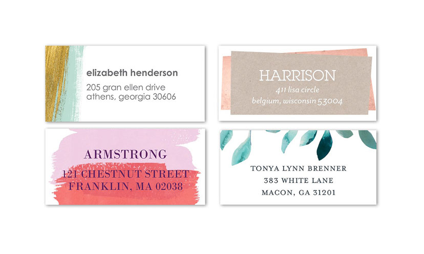Free Return Address Labels Free Personalized Stationery