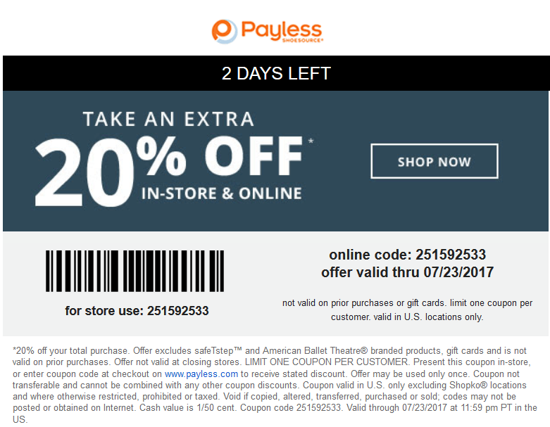 Payless Shoesource May 2021 Coupons and Promo Codes 🛒