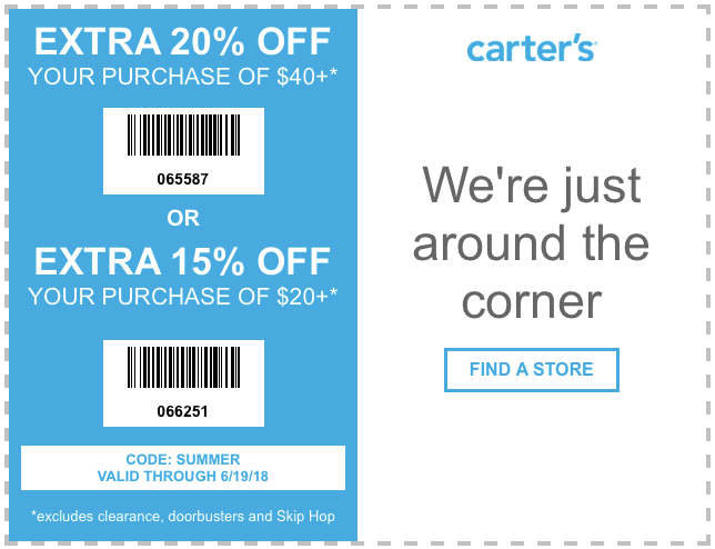 Carters August 2021 Coupons and Promo Codes 🛒
