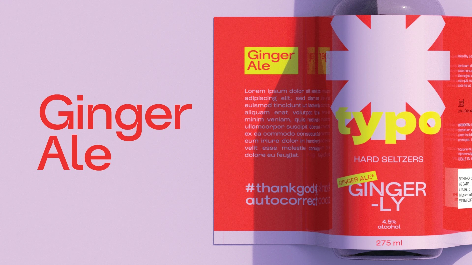 TYPO Hard Seltzer Beverage Brand Launch, Logo Design and Packaging Design