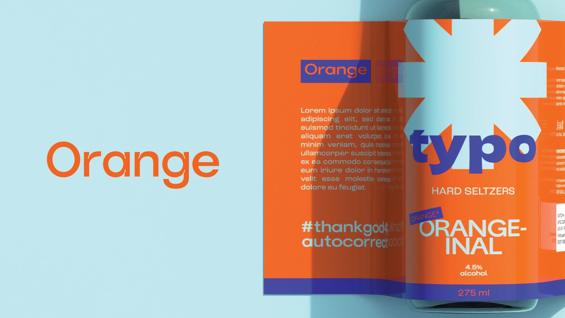 TYPO Hard Seltzer Beverage Brand Launch, Logo Design and Packaging Design